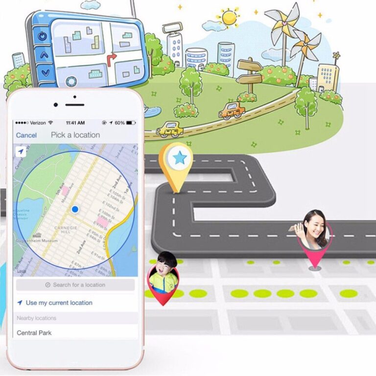 Ore dore inteligjente per femije Q12 me GPS Tracker Blu thumbnail 2