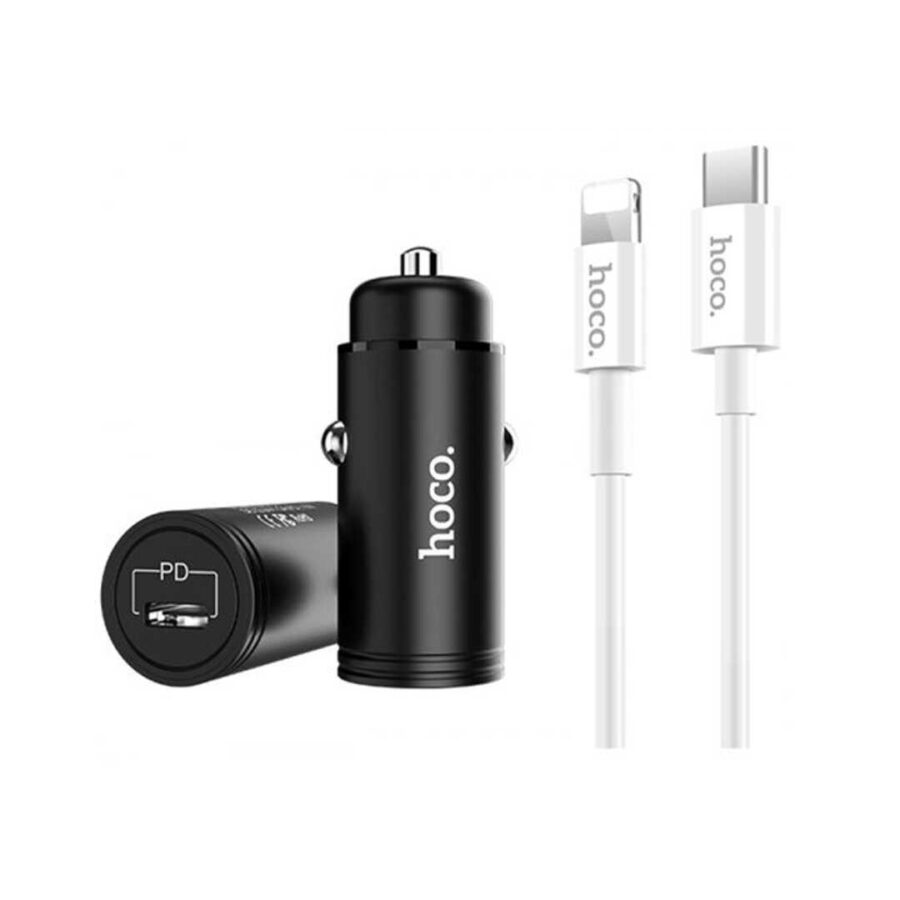 Fast car charger set hoco dyqan taxi online type c