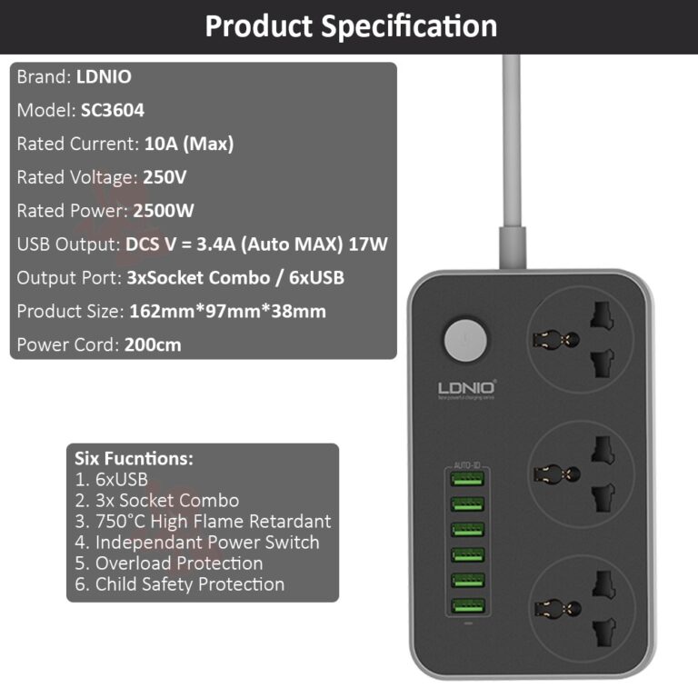 Super Charger LDNIO SC3604 thumbnail 2