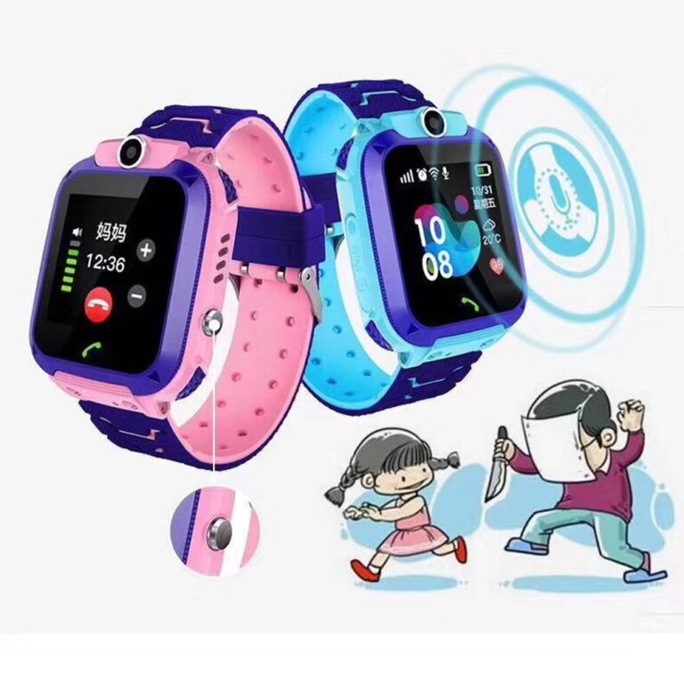 Ore dore inteligjente per femije Q12 me GPS Tracker Blu thumbnail 6