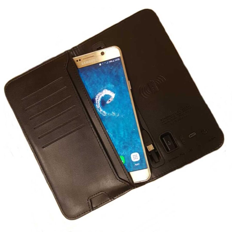 Portofol karikues me wireless power bank dyqan taxi online