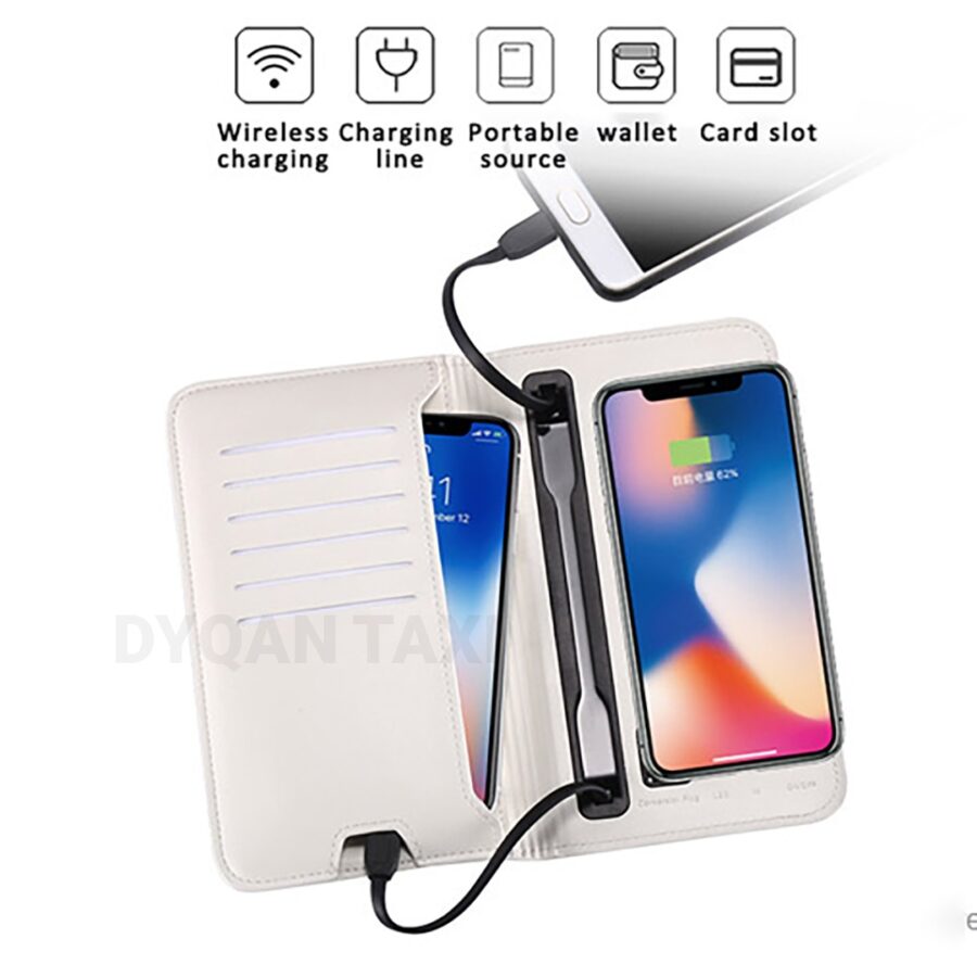 Portofol Wallet Charger Wireless for iphone Android Dyqan Taxi