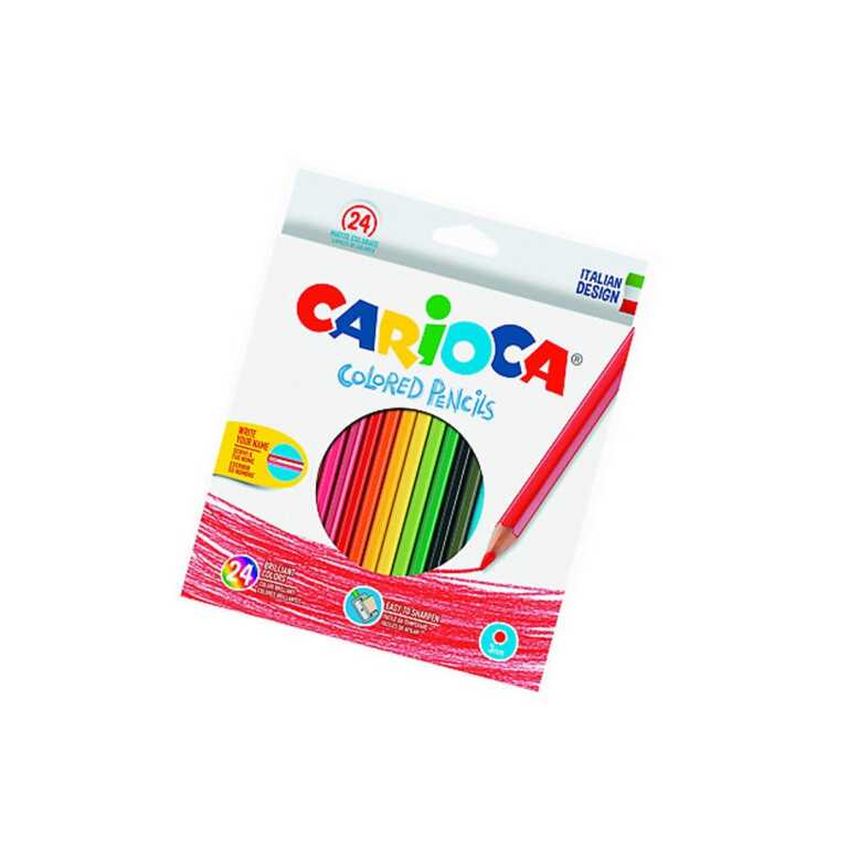 Lapsa Druri me Ngjyre | Carioca Colored Pencils | 24 Cope