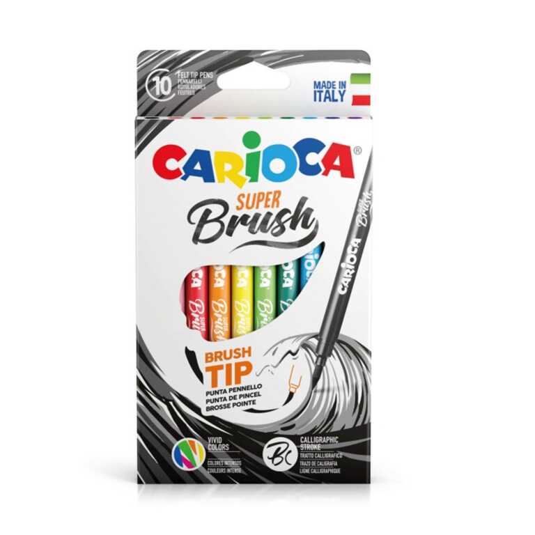 Carioca Colors Super Brush – Markers per femije