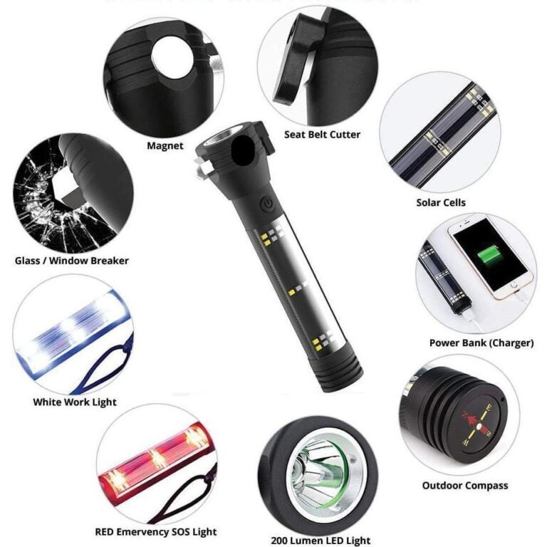 Elektrik Dore Multifunksional 9 ne 1 | Work Light Flashlight thumbnail 4