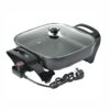 cooker grill pan tave me kos me mish dheu