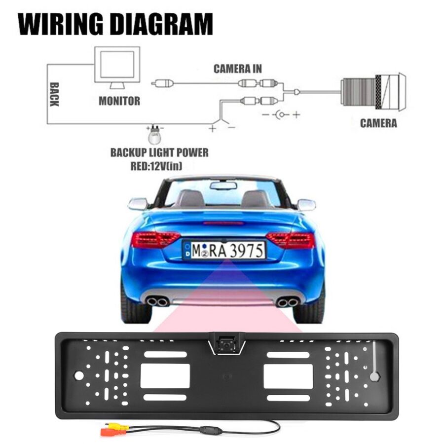 201512091109256926 Search Hidden Car License Plate Rearview Security Camera | Kamera makine ne Targe