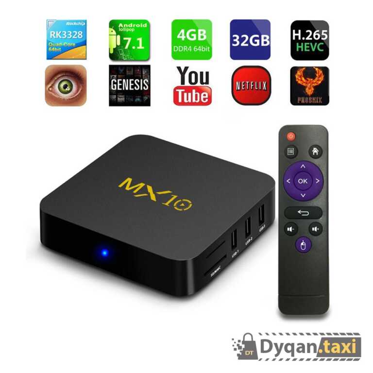 Mx10 Tv Box 4K Ultra HD | 4GB/32GB