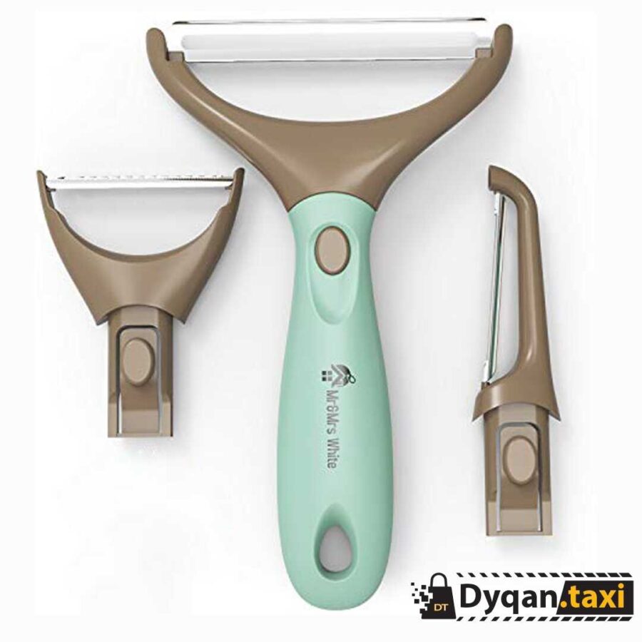 magic trio slicer mr and mrs white peeler qerues patatesh dhe perimesh