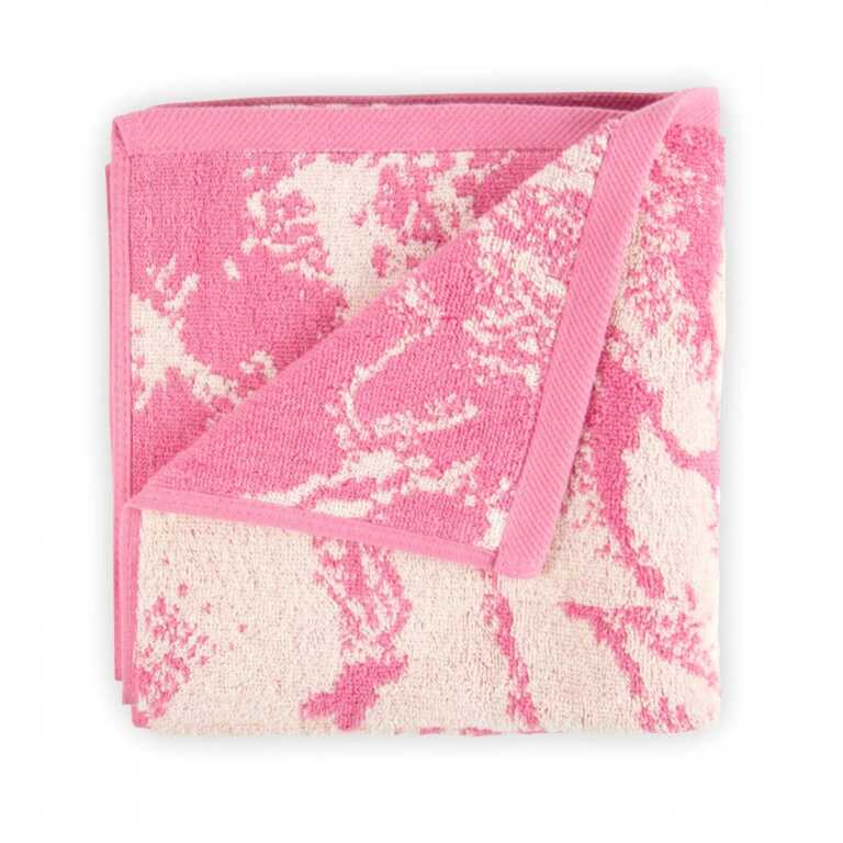 Peshqir Prima jacquard, pambuk,i lehte, Rozë