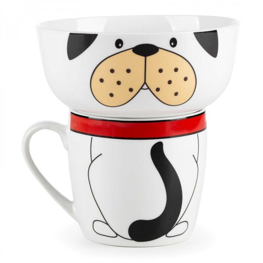 Set mengjesi per femije - Porcelain Little Dog