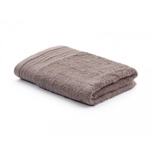 Peshqir Prima jacquard, pambuk i bute, Kafe e lehtë
