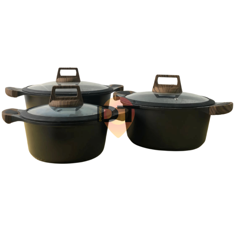 Set tenxhere me 6 pjese | 3 + 3 cookware set