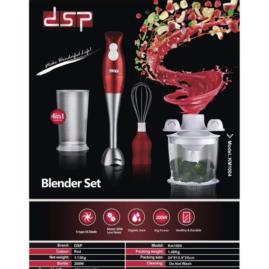 Blender dore 4 ne 1 DSP KM 1004 Red Bli Online Dyqan Taxi