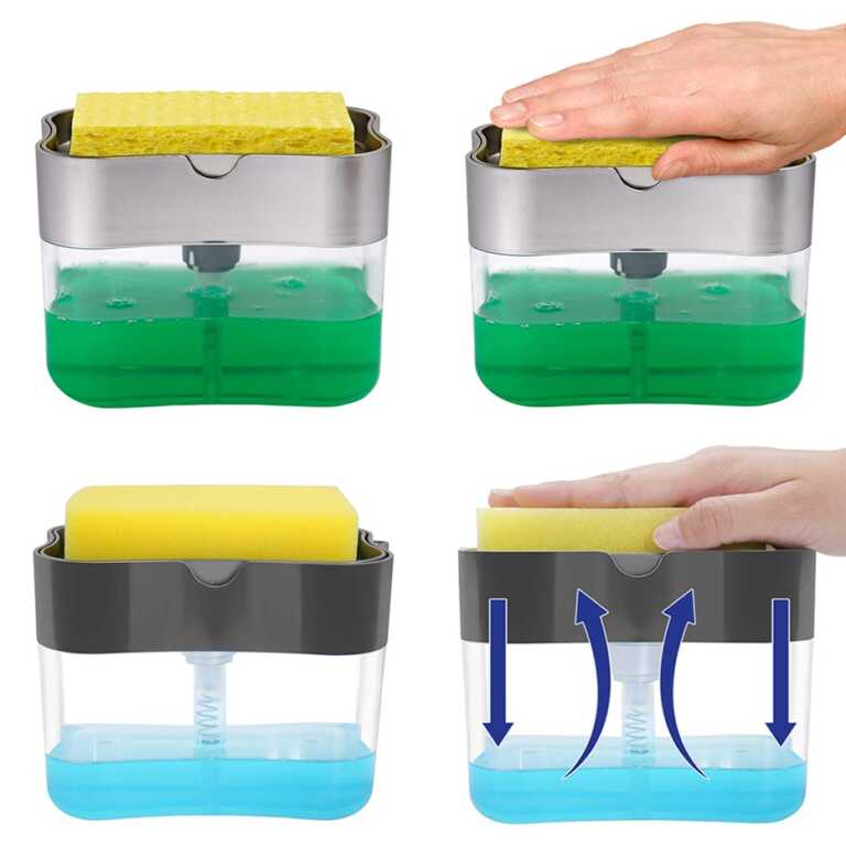 Soap Pump Songe Caddy | Pompe Sapuni me Sfungjer