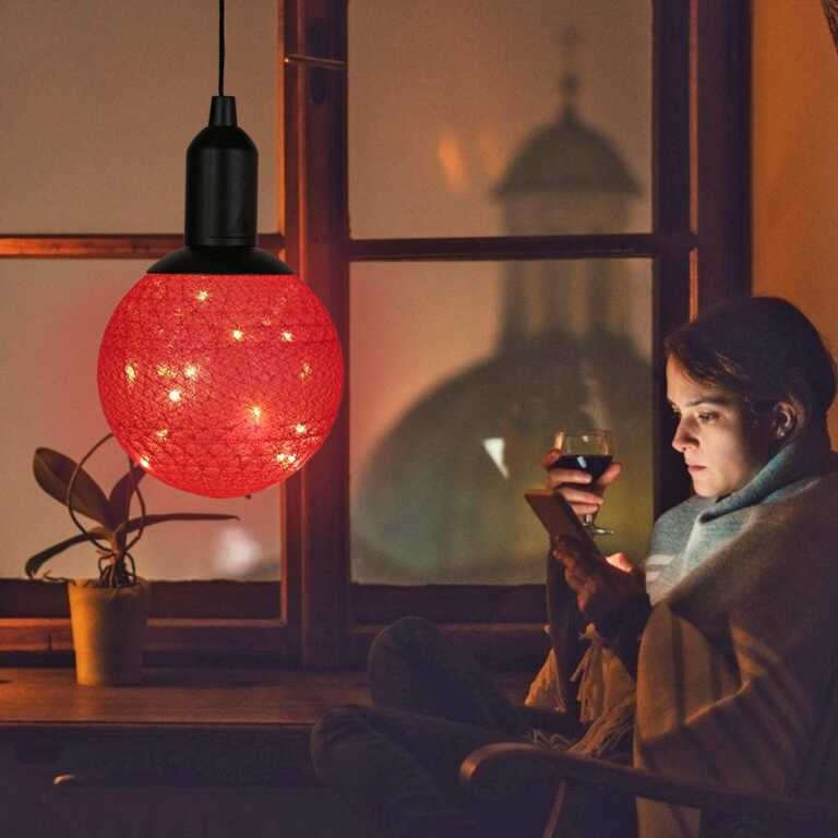 Llambe dekorative me drite LED | Cotton ball lamp