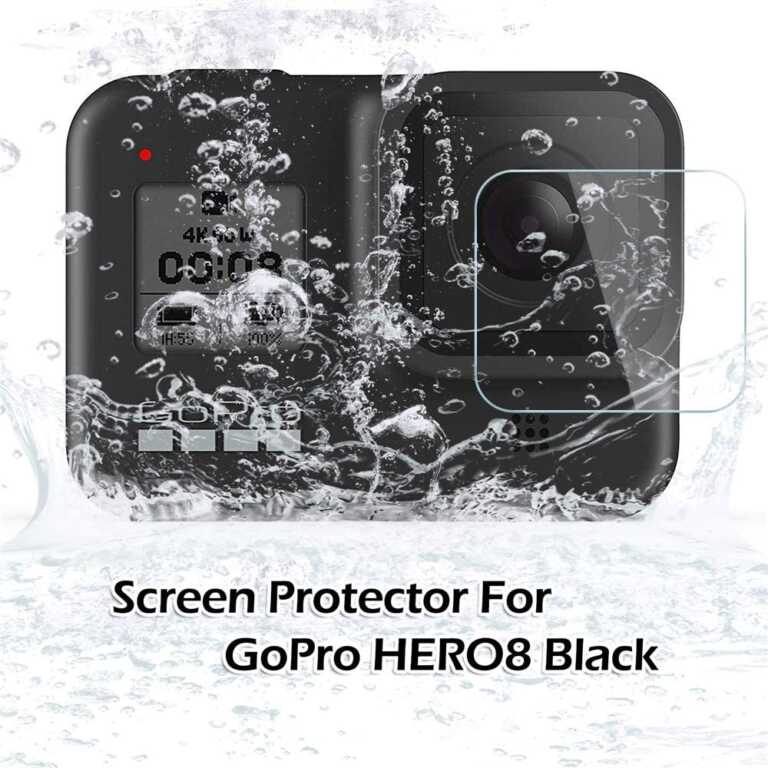 Tempered Glass Lens + Screen Protectors (HERO8 Black)