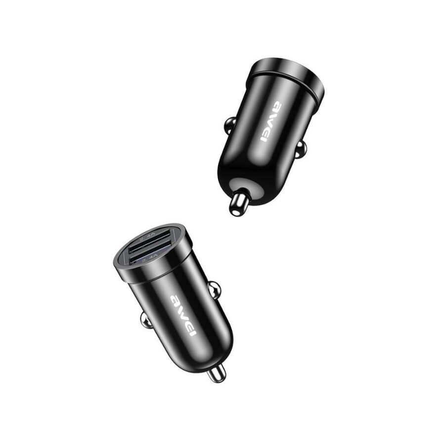 awei c 826 dual usb car charger mini fast charger dyqan taxi
