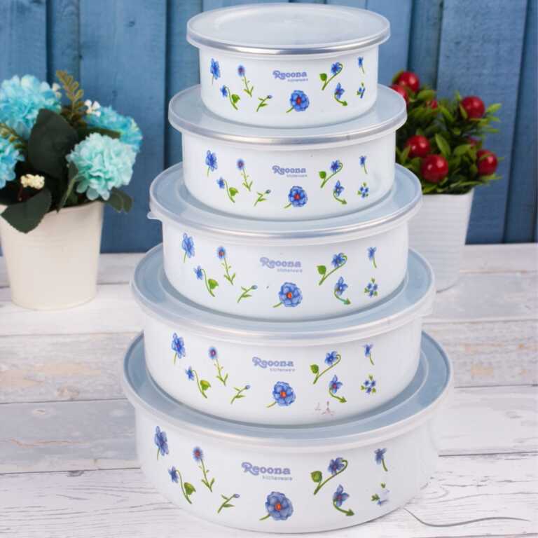 Set me 5 tasa me dizajn te bukur | Storage Box
