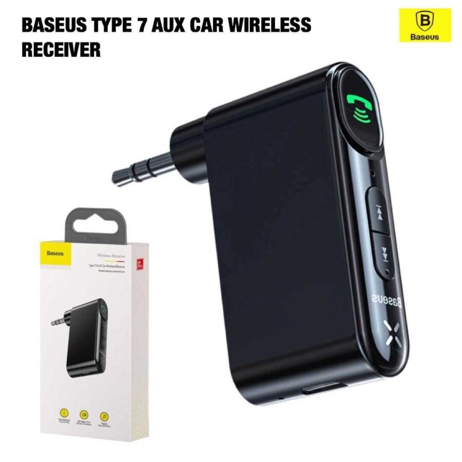 Baseus Bluetooth Receiver 5.0 Wireless Aux Audio Receiver 3.5mm dyqan taxi