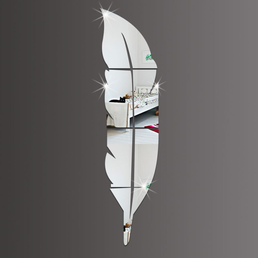 Feather Style Acrylic Mirror online dyqan taxi