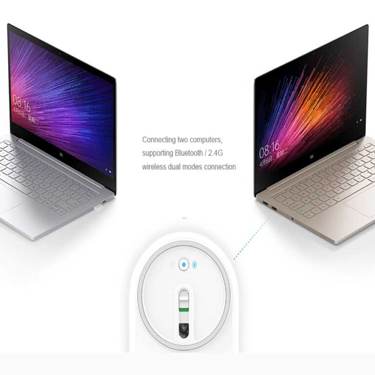 Wireless Mouse Xiaomi Mi portabel per PC dhe laptop thumbnail 4
