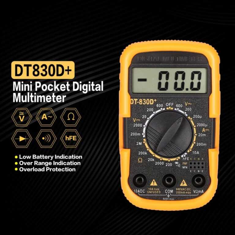 Multimeter dixhital mini dore DT830D+ thumbnail 2