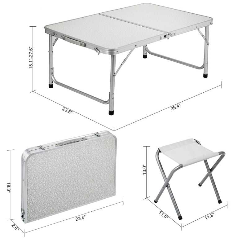 Tavoline me dy karrige portative per piknik | Folding Table thumbnail 4