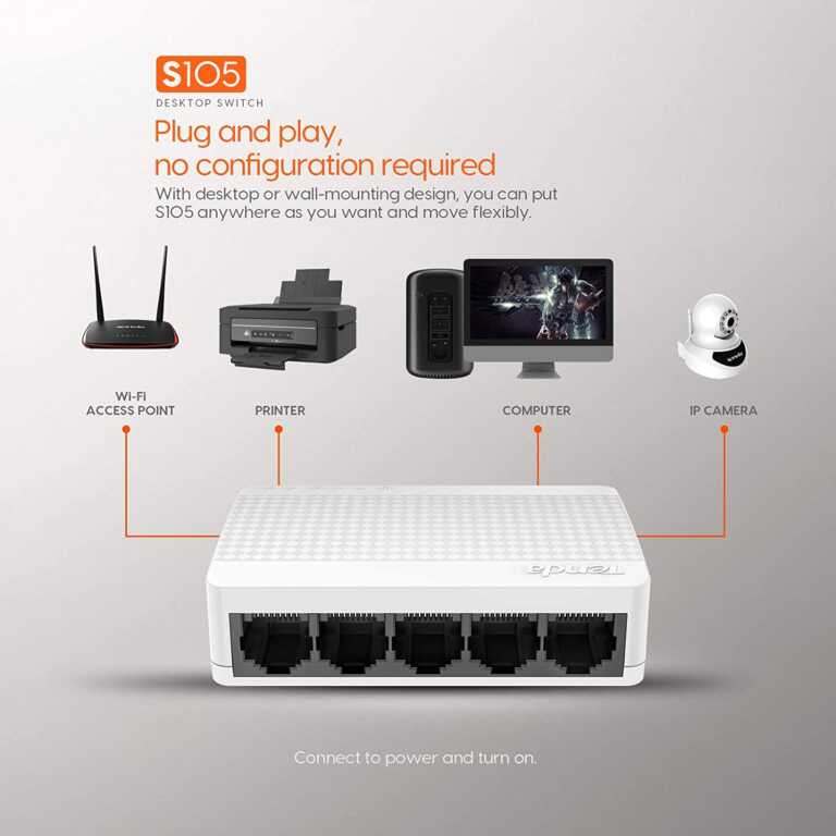 Ndares Ethernet me 5, 8, 16 porta | Tenda Switch thumbnail 3