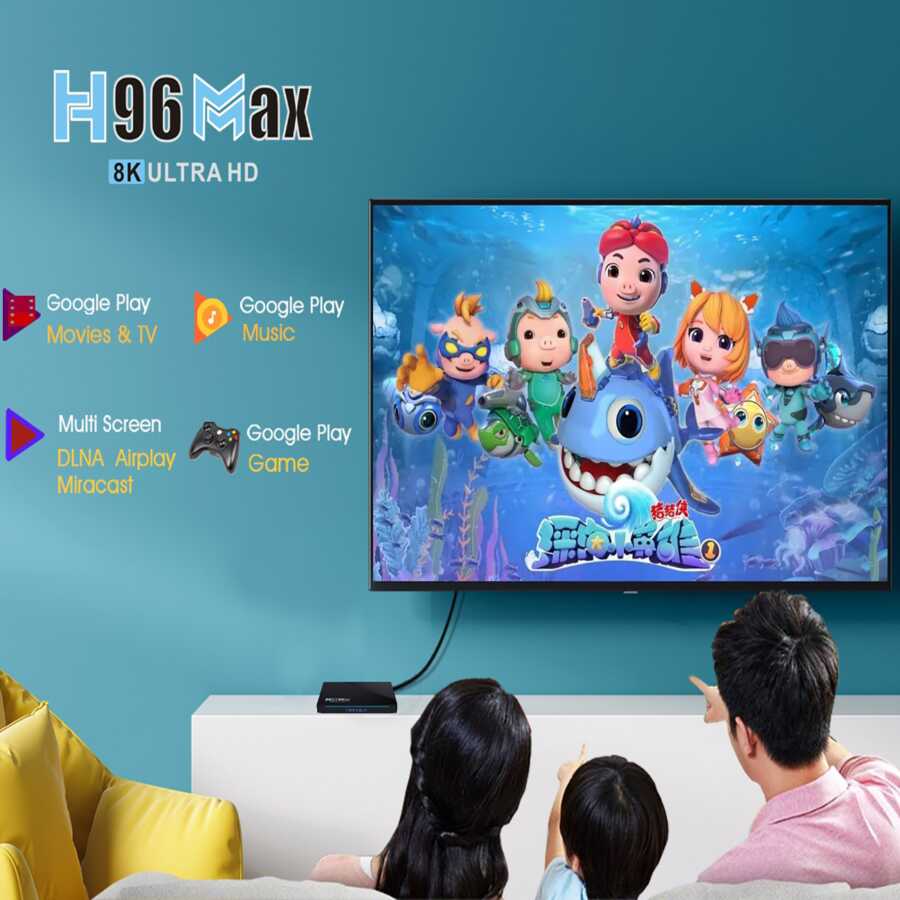 tv box h96 max 64gb shitje online ne dyqan taxi