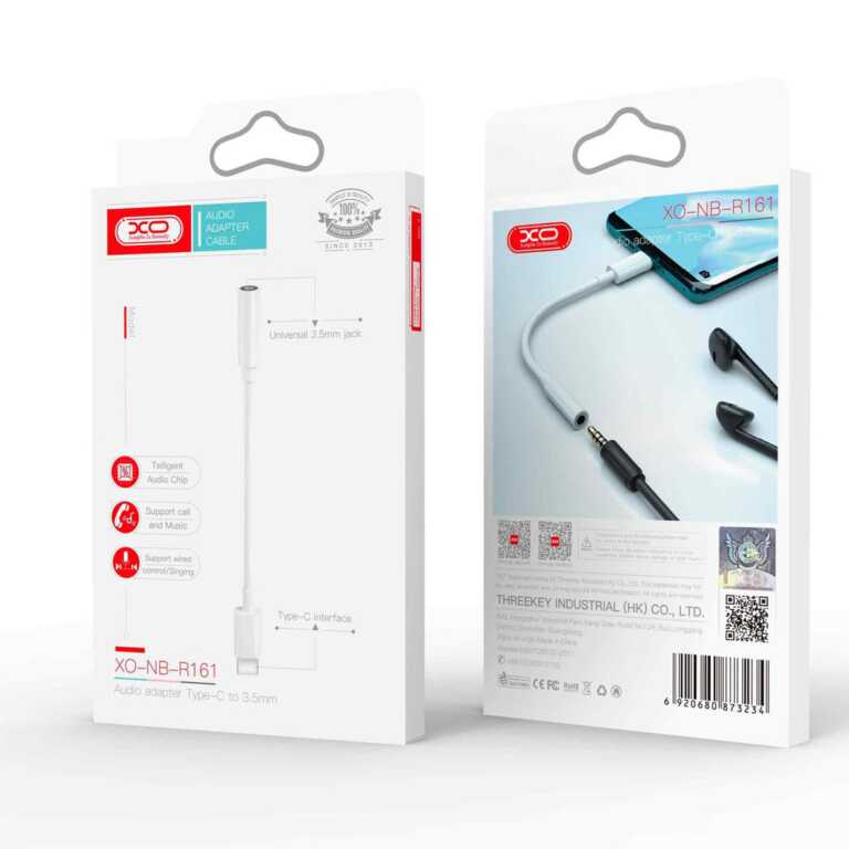 Audio adapter Type C ne Aux female XO NB-R161 thumbnail 3