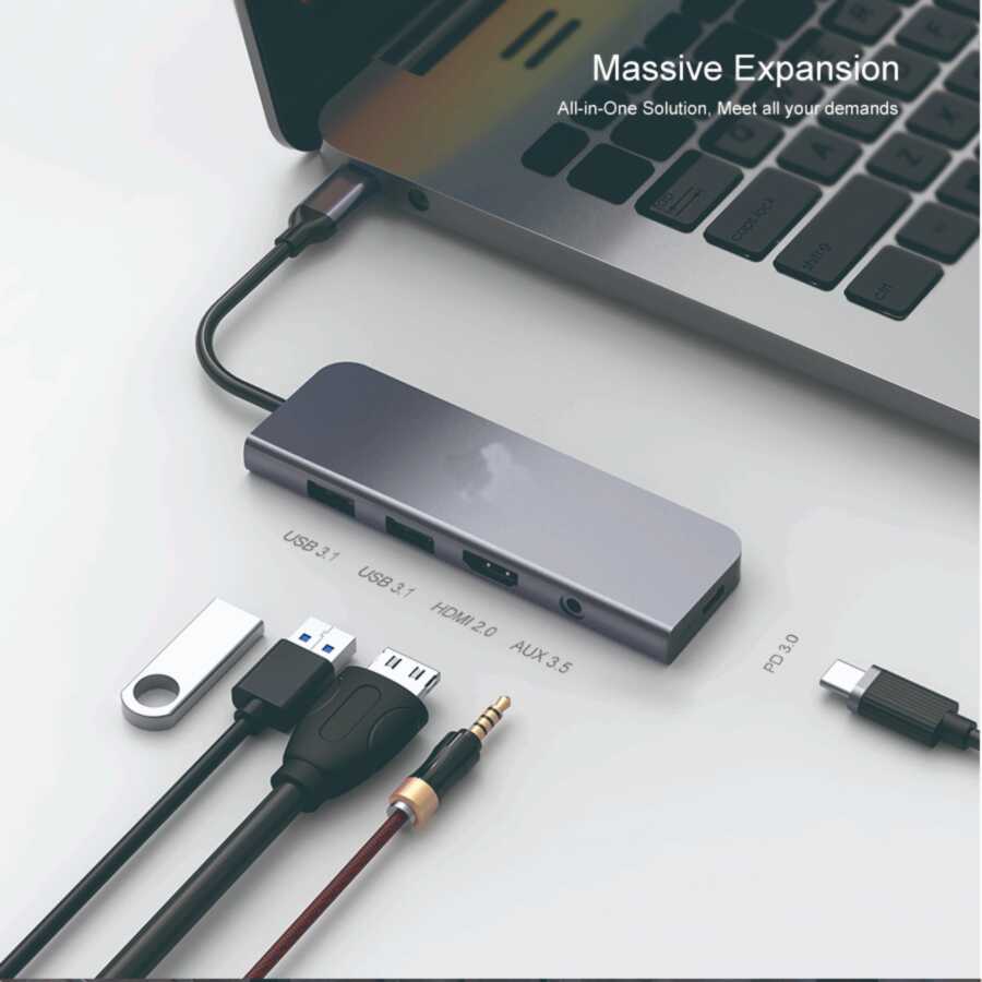 usb type c hub 8 ne 1 blerje online ne dyqan taxi