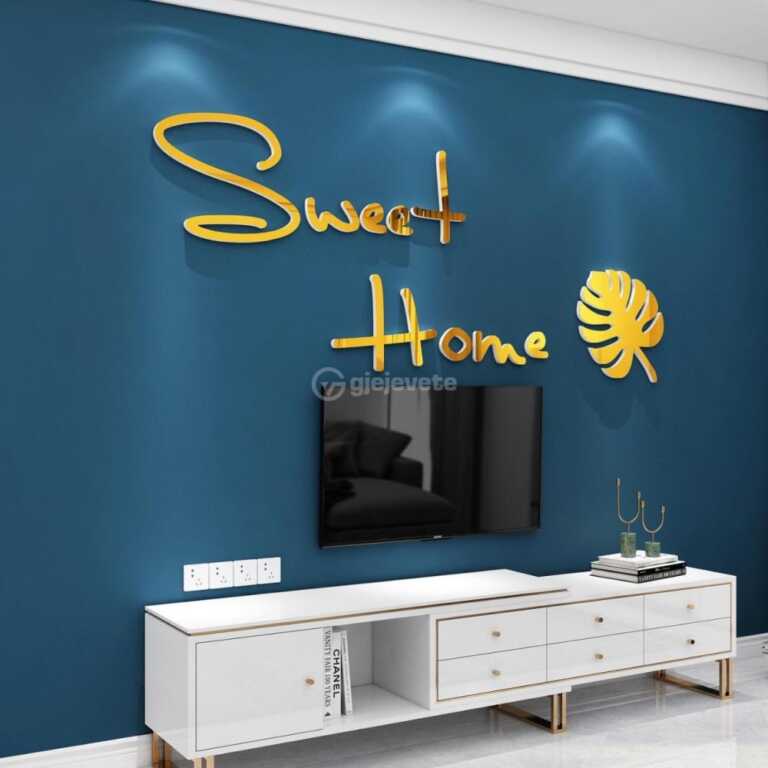 Ngjitese muri dekorues 3D Sticker Sweet Home thumbnail 2