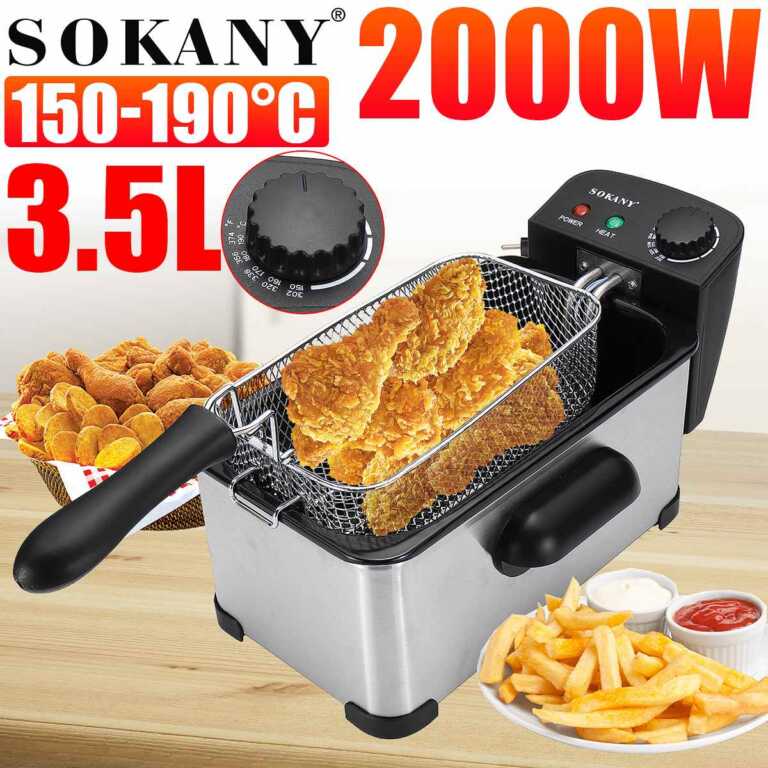 Friteze elektrike 3.5L me termostat Sokany HD-3302