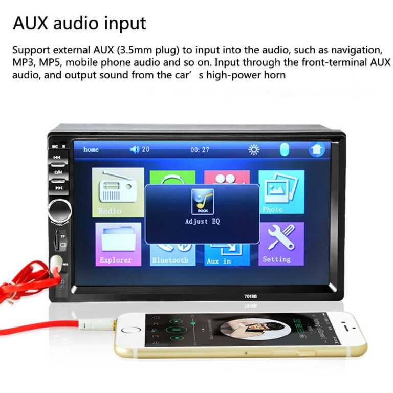 Kasetofon makine me ekran 7″ Mp5 player 7012B thumbnail 4