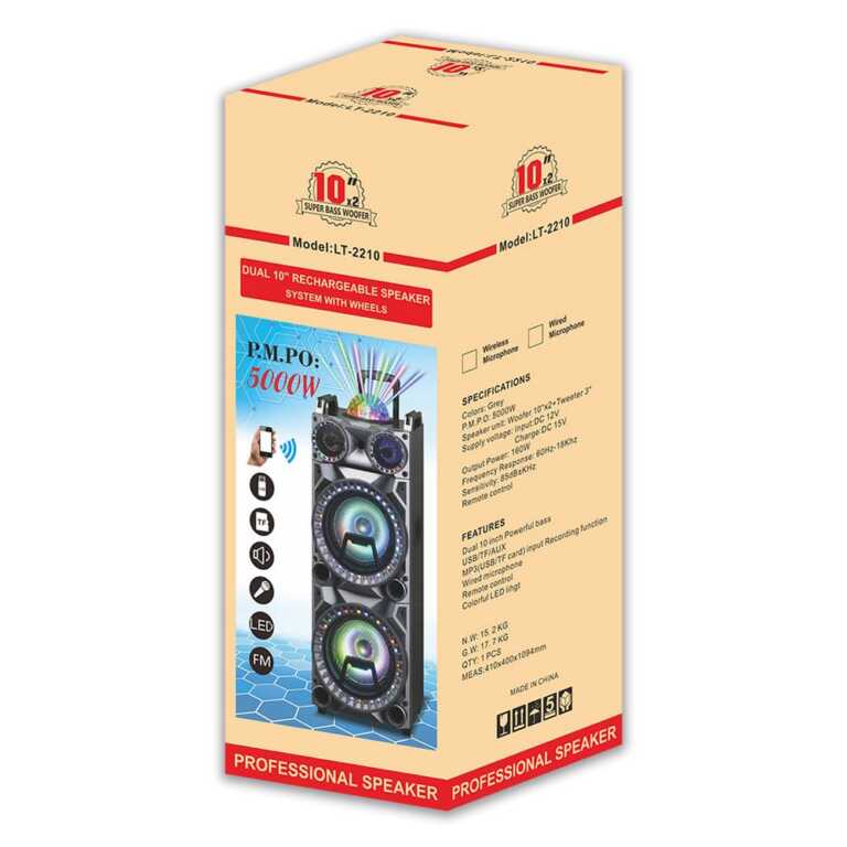 Sistem audio profesional 5000w Speaker LT 2210 thumbnail 3