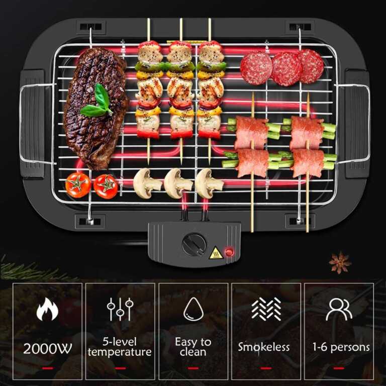 Zgarre elektrike per barbeque Sokany Grill 2000watt
