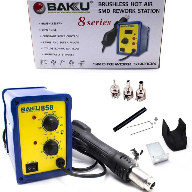 Stacion saldimi me ajer te nxehte BAKU 858 Hot Air Soldering thumbnail 2