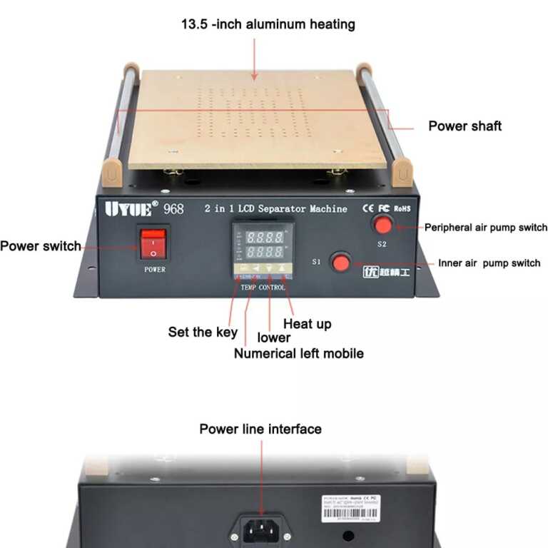 Makine riparimi per ekrane LCD Separator machine UYUE968 thumbnail 3