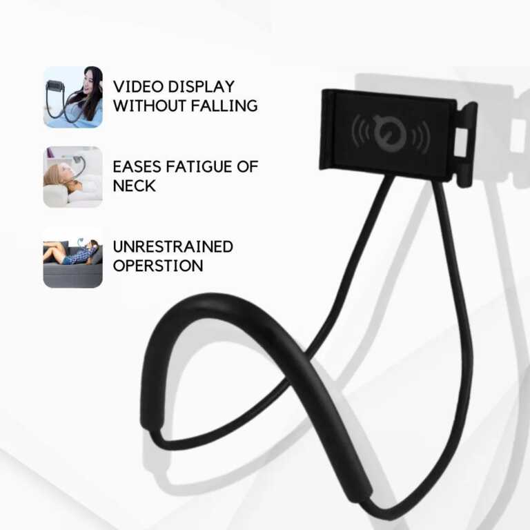 Mbajtese telefoni ne qafe Lazy Neck Phone Holder