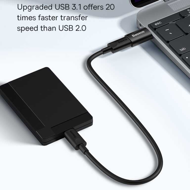 Mini adaptor OTG Type C ne Usb A Ingenuity Series Baseus thumbnail 5