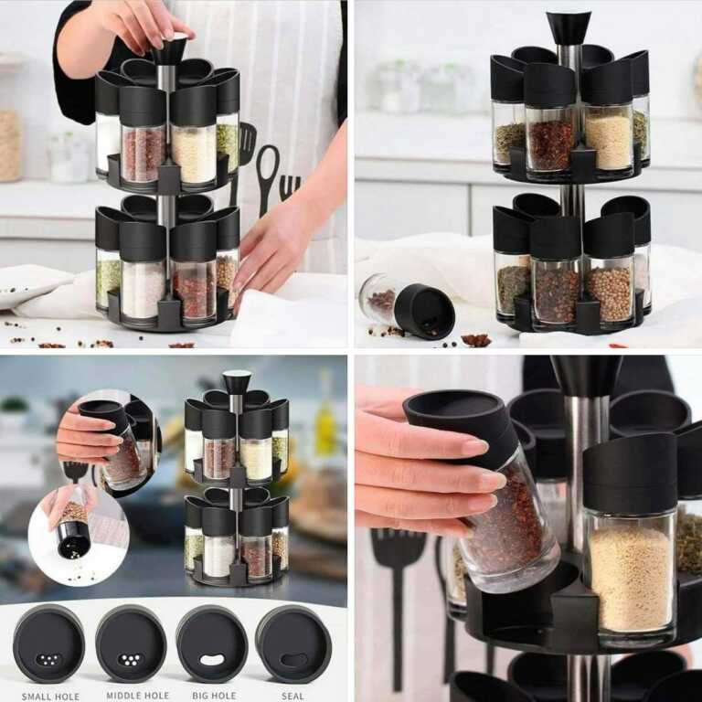 Mbajtese erezash me dy shtresa 12 Pieces Rotatable Tray thumbnail 3