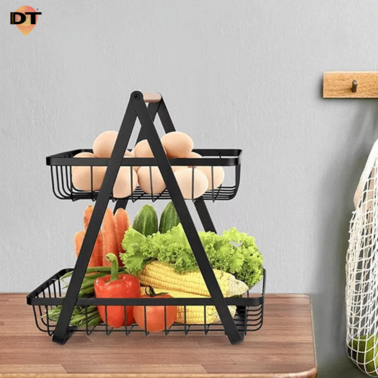 Shporte metalike me 2 nivele per fruta thumbnail 2