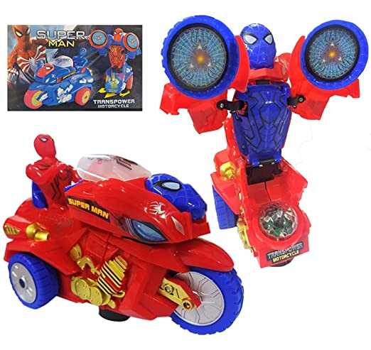 motorr loder spiderman ne dyqan taxi