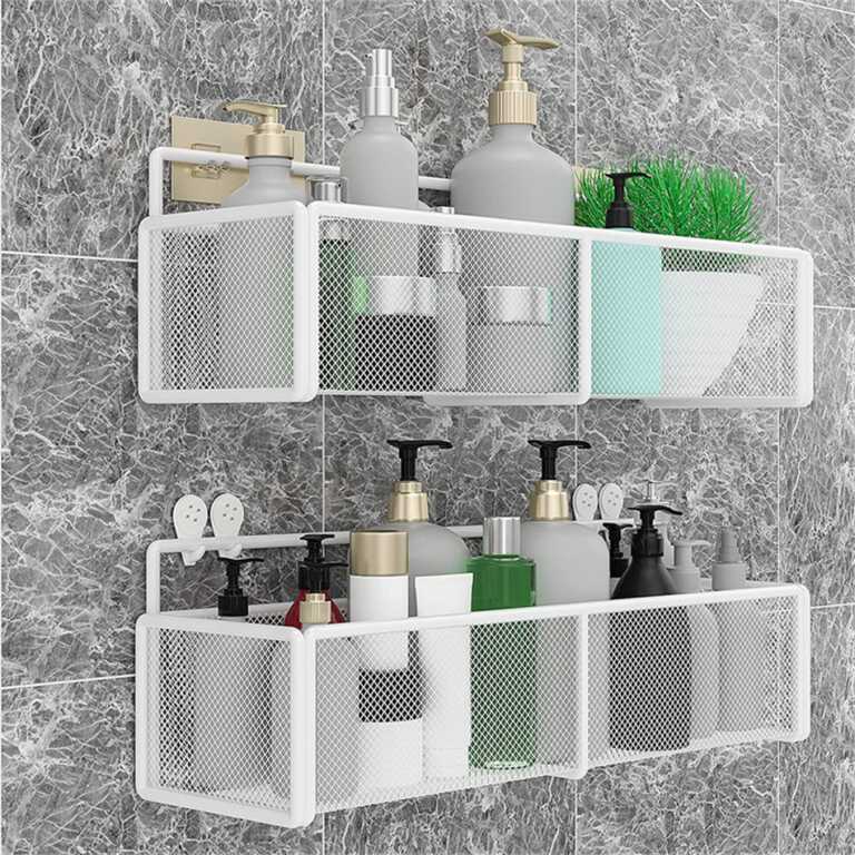 Raft metalik me ngjitje ne mur Corner Shelves