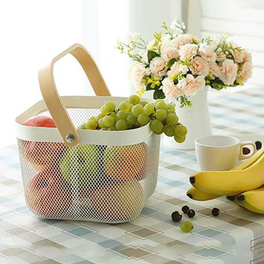 shporte organizimi per fruta perime ne dyqan taxi