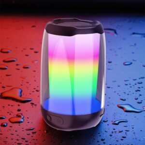 boks portativ me drita led rgb ne dyqan taxi