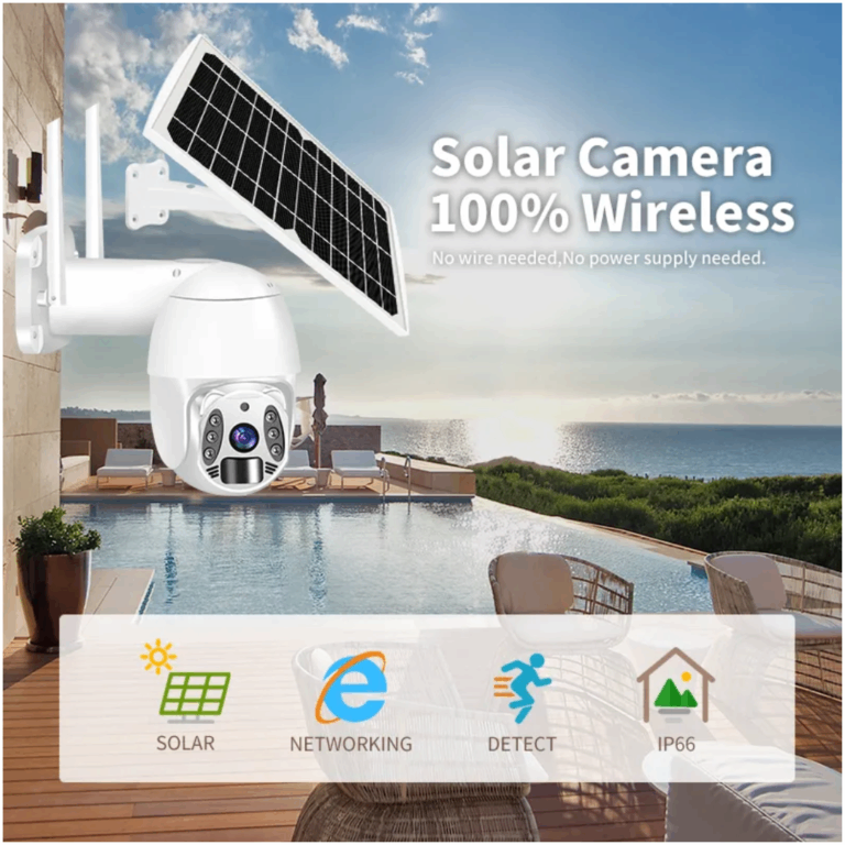 Kamer me panel diellor 4G Sim Card IP Camera thumbnail 2