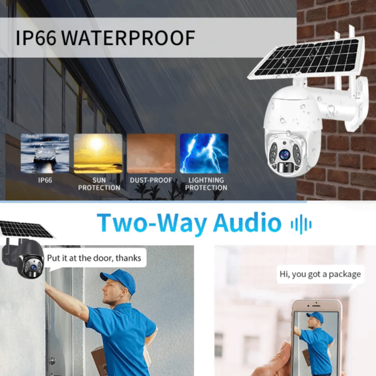 Kamer me panel diellor 4G Sim Card IP Camera thumbnail 3