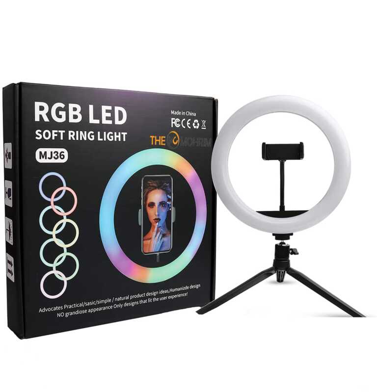 Ring LED per selfie MJ-36 RGB Soft Colors thumbnail 2